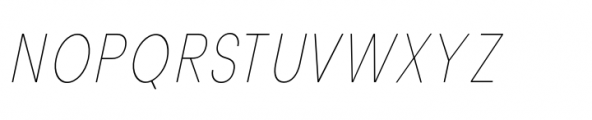 Cottorway Pro Crisp Thin Italic Font UPPERCASE