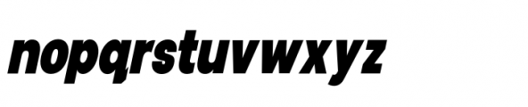 Cottorway Pro Line Crisp Black Italic Font LOWERCASE