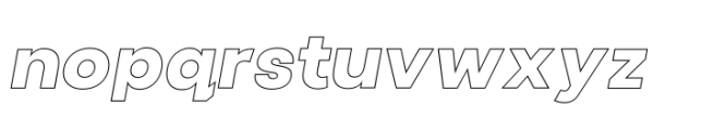 Cottorway Pro Line EBold Italic Font LOWERCASE