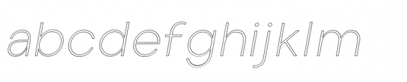 Cottorway Pro Line ELight Italic Font LOWERCASE
