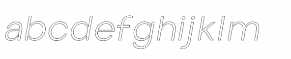 Cottorway Pro Line Light Italic Font LOWERCASE