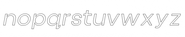 Cottorway Pro Line Regular Italic Font LOWERCASE