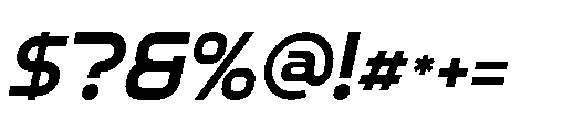 Cottra Italic Font OTHER CHARS