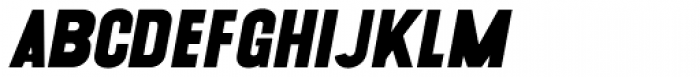 Cougher Black Oblique Font LOWERCASE