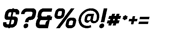 Coulder Italic Font OTHER CHARS