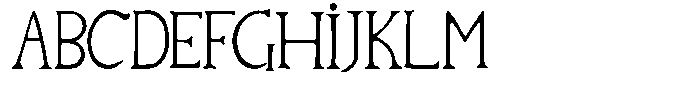 Coulthard Font UPPERCASE