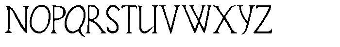 Coulthard Font UPPERCASE