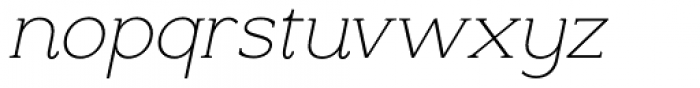 Counte Thin Italic Font LOWERCASE