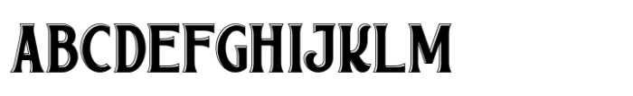 Country Theater Engrave Font UPPERCASE