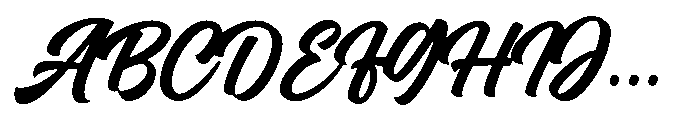Couraged Script Font UPPERCASE