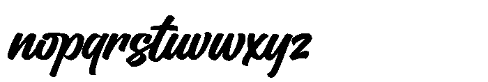 Couraged Script Font LOWERCASE