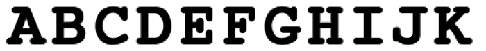 Courier B EF Bold Font UPPERCASE