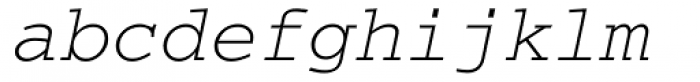 Courier Cyrillic Oblique Font LOWERCASE