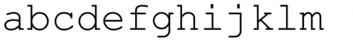 Courier PS Std Regular Font LOWERCASE