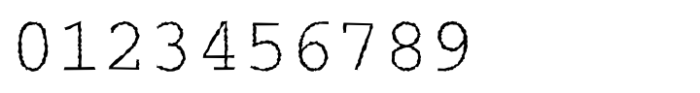 Courier Rough Regular Font OTHER CHARS
