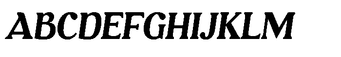Courtline Italic Font UPPERCASE
