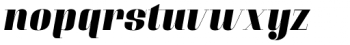 Couture Black Italic Font LOWERCASE