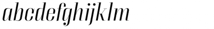 Couture Light Italic Font LOWERCASE