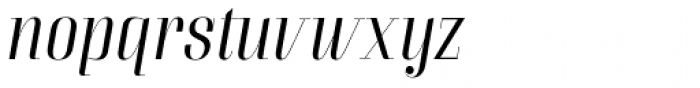 Couture Light Italic Font LOWERCASE