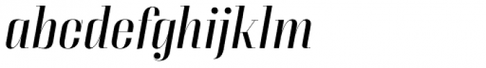 Couture Regular Italic Font LOWERCASE