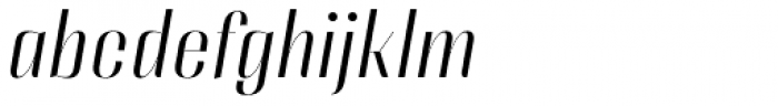 Couture Sans Light Italic Font LOWERCASE