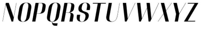 Couture Sans Medium Italic Font UPPERCASE