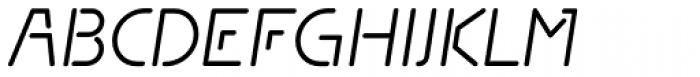 Covent BT Light Oblique Font UPPERCASE