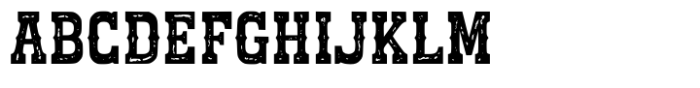 Cowboy Outlaw Textured Font UPPERCASE