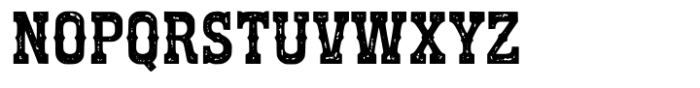 Cowboy Outlaw Textured Font UPPERCASE