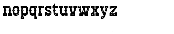 Cowboy Outlaw Textured Font LOWERCASE