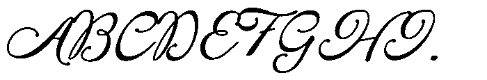 Cowboyscript Font UPPERCASE
