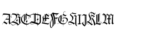 Coyote Blackletter Font UPPERCASE