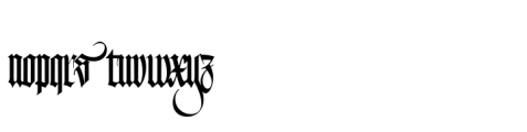 Coyote Blackletter Font LOWERCASE