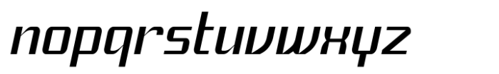 Coyuhqui Condensed Italic Font LOWERCASE
