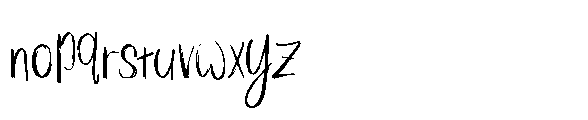 Cozy Stroke Font LOWERCASE