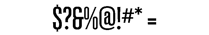 Coliseum MediumBold Font OTHER CHARS