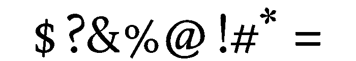 ColvertLatin Font OTHER CHARS