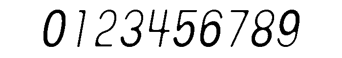 CommonSanscondensedItalic 40 Font OTHER CHARS