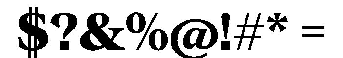 Concrette TRIAL MHeavy Instance Font OTHER CHARS
