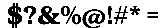 Concrette TRIAL SHeavy Instance Font OTHER CHARS
