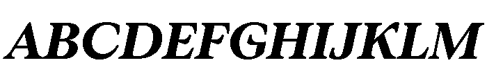 ConcretteItalic TRIAL MExtraBoldItalic Instance Font UPPERCASE