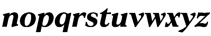 ConcretteItalic TRIAL MExtraBoldItalic Instance Font LOWERCASE