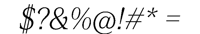 ConcretteItalic TRIAL MLightItalic Instance Font OTHER CHARS