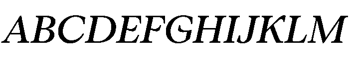 ConcretteItalic TRIAL MMediumItalic Instance Font UPPERCASE