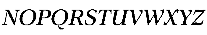 ConcretteItalic TRIAL MMediumItalic Instance Font UPPERCASE