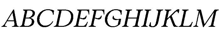 ConcretteItalic TRIAL MRegularItalic Instance Font UPPERCASE