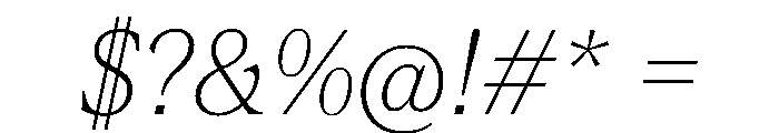 ConcretteItalic TRIAL MThinItalic Instance Font OTHER CHARS