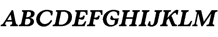 ConcretteItalic TRIAL SBoldItalic Instance Font UPPERCASE