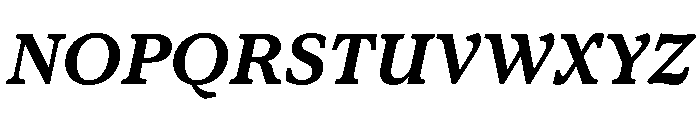 ConcretteItalic TRIAL SBoldItalic Instance Font UPPERCASE