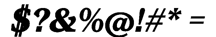 ConcretteItalic TRIAL SHeavyItalic Instance Font OTHER CHARS